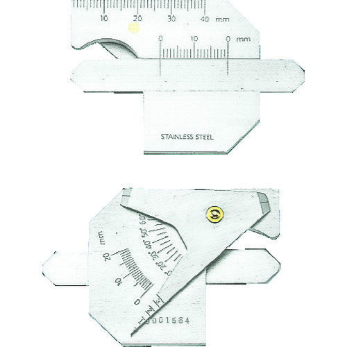TRUSCO 溶接ゲージ 寸法測定精度±0．4 TWG-1