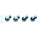 TRUSCO ハンドル昇降式作業台用キャスターセット TYST-75NU-SET ※メーカー直送品(4)
