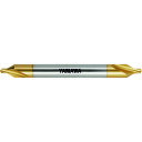 ヤマワ ロングシャンクコーティング弱ねじれ溝A形60° センタ穴ドリル CD−SL V L150 2X60°X6 CD-SL-V-150-2X60X6 8013(4)