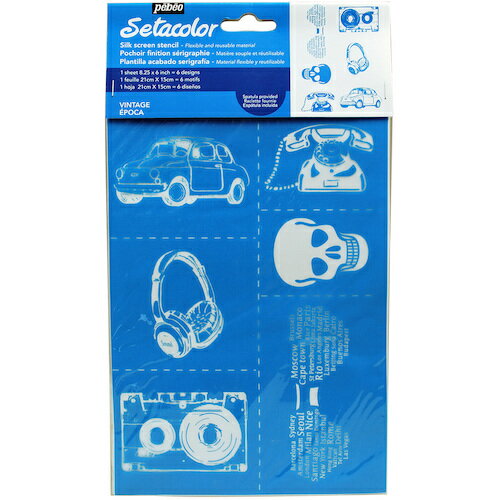 Pebeo シルクスクリーンステンシル型 A5 ビンデージ 329608