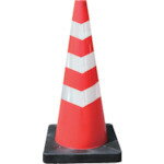 安全興業 安全コーン Dコーン赤白（普通反射） DCRW3