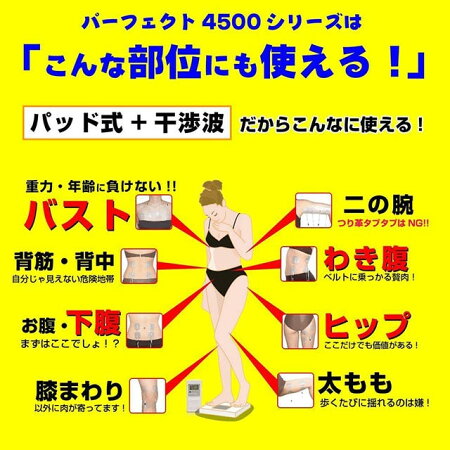 パーフェクト4500はほぼ全身対応!