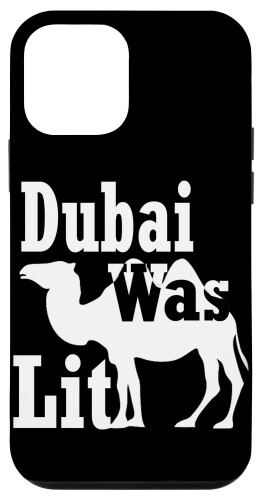 iPhone 12 mini Dubai Was Lit ファニー キャメル ドバイ バケーション旅行のお土産 スマホケース