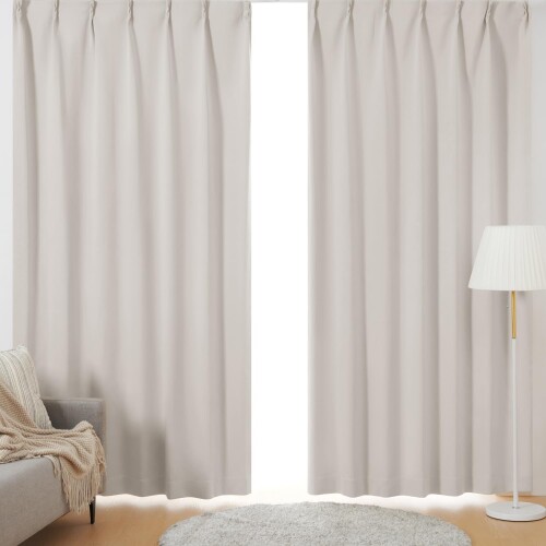 ATOKAZO カーテン 1級遮光 遮光度99.99% 遮光カーテン 厚手 無地 形状記憶加工 おしゃれ シンプル 断熱 遮熱 防寒 保温 防音 節電効果 省エネ 洗える 寝室 リビング アジャスターフック付き