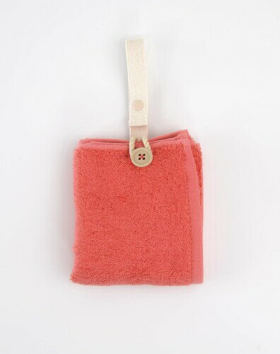 Kosugizen プチフェイスタオル Mikketa+(ミッケタプラス) アプリコット 25×40cm 出し入れ不要でさっと使えて簡単取りつけ 1枚 MKT-452PP