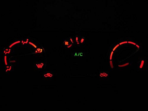 EVERY.WAGON(エブリイワゴン.エブリイ) エアコンパネル LEDセット(マニュアル.A/Cダイヤル一体型) (カラー)アメリカンレッド 62V-M-A-LR