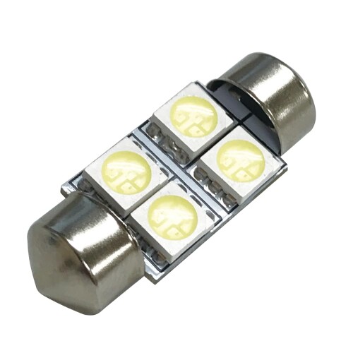 アークス(Axs) T10×31 LEDルーム 4灯 高輝度SMD使用 10000K 60lm ワイド発光 ホワイト DC12V 1球入り GRX-715