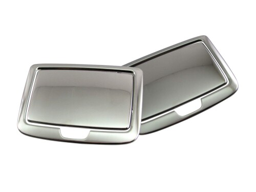 BRIGHTZ LS500h GVF50 GVF55 超鏡面ステンレスメッキリアバニティランプカバー 4PC ルームランプカバー ルームランプリング バニティミラー GV GV F50 F55 50 55 LS500 LS 500 500h 32596