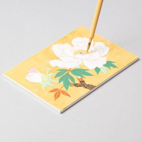 ナカガワ胡粉 日本画用絵具 鳳凰 岩絵具 初心者キット 寒牡丹編 改 041154