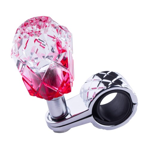 雅 トラック用品 トラックパーツ トラックインテリア オリジナルスピンナー -MIYABI- クリア／レッド MI-SP-RE