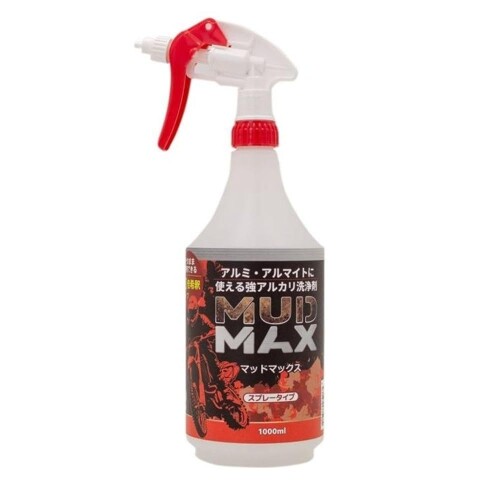 BAN-ZI（バンジ） MUD MAX マッドマックス 1L スプレー 強アルカリ性 洗浄剤 泥汚れ 車 バイク 10倍希釈済み