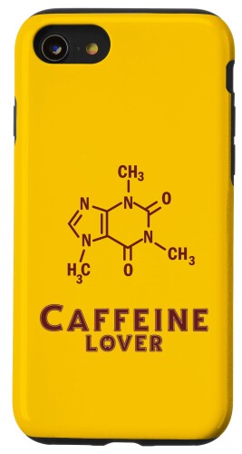 iPhone SE (2020) / 7 / 8 カフェイン・ラバーの化学式カフェイン化学コーヒー スマホケース