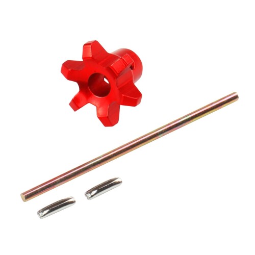 ジータレーシング(ZETA RACING) アジャストノブ フライトレバー用 レッド ダートフリーク DIRTFREAK F5..