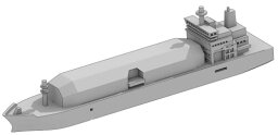 モデリウム 1/2500 船舶模型シリーズ LNG船C レジンキット T23V2500-012M