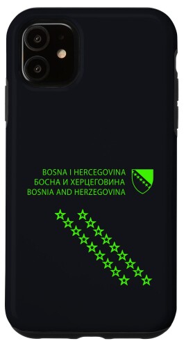 iPhone 11 ボスニアヘルツェゴビナ、ボスニア、ボスニアパスポート、ボスニア国旗。 スマホケース
