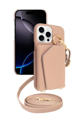 シズカウィル iPhone 16 Pro Max 用 ケース ショルダー カバー ショルダーストラップ アイファンデ5 ショルディー フルール スズラン 1個入り