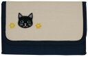 ニックナック ハートフルペット健康手帳ケースNA 黒猫 マルチケース 人気 便利 サイズ:W20xH13xD3cm