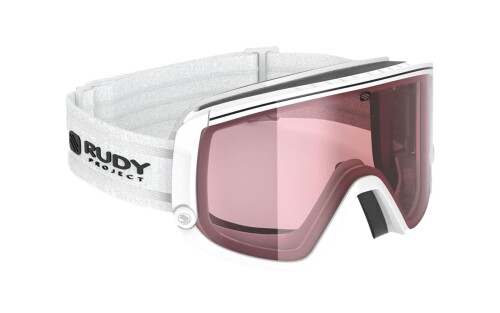 (ルディプロジェクト) ゴーグル SPINCUT スピンカット ホワイトグロス/レーザーケイボンレッド ダブルレンズ MK212169-0000