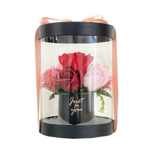 楽天ミスターポストマン楽天市場支店Q-FLA（キューフラ） Bath Fragrance（バス・フレグランス） お花の形の入浴剤 フラワーアレンジボックス エレガントアレンジ レッド