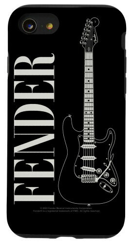 Fender Retro Vintage Americana Stratocaster Guitar Logo スマホケース iPhone SE (2020) / 7 / 8 用