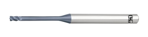 オーエスジー WXLコート4枚刃超硬ロングネックスクエアエンドミルショート形(深リブ形) 外径1mm 全長45mm 刃長1.5mm シャンク径4mm WXL-LN-EMS 1×12(3172012)