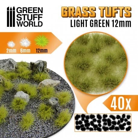 グリーンスタッフワールド 草むら 長さ12mm ライトグリーン(粘着剤付) 情景用素材 GSWD-10666 1