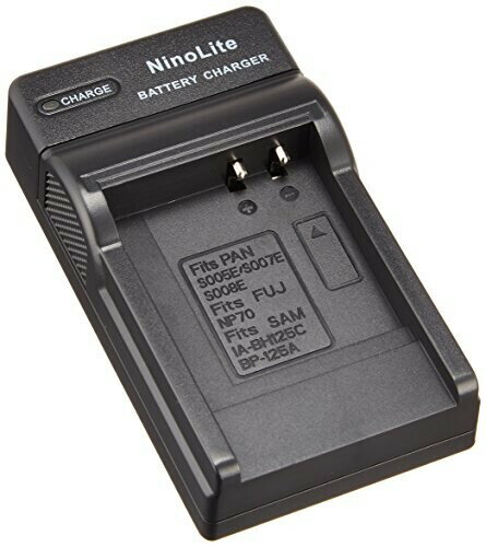 NinoLite USB型 バッテリー用 充電器 海外用交換プラグ付き DB-65 対応 バッテリー チャージャー