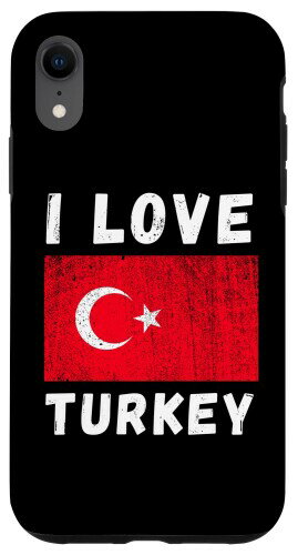 iPhone XR I Love Turkey ビンテージ トルコ トルコ 家族 旅行 お土産 スマホケース