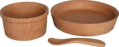 テーブルウェアイースト ベビー食器 木製セット 箱入り (3点セット) 食器ギフト お食い初め 出産祝い ギフトセット プレゼント 包装紙ラッピング