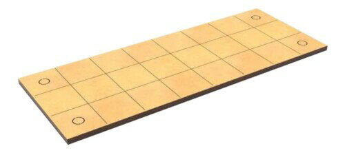 グリーンスタッフワールド MDFムーブメントトレイ - スリムフィットスクエア 200x75mm (1枚入) 展示ベース GSWD-12613