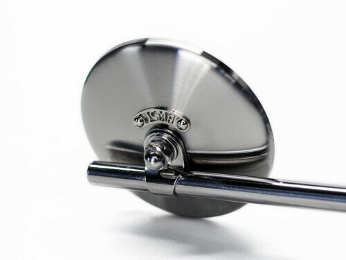 MOTOR ROCK JCMAミラー [ファイ]80 ヘアライン ハーレーダビッドソン用 3.Nickel（ニッケルタグ/ニッケルリベット）MR-HC063H