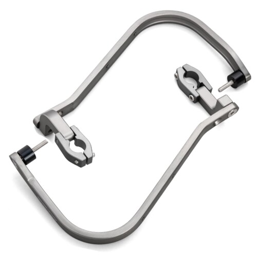 ジータレーシング(ZETA RACING) MONKEY125(JB02) '19-21 GROM(JC92) '21-24 アドベンチャーアーマーハンドガード チタンカラー 純正ハンドルバー・ZETAスペシャライズドハンドルバー(品番ZE07-9950)専用設