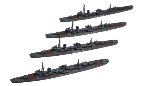 HMA 1/2000 日本海軍 陽炎型駆逐艦 4隻セット レジンキット 成型色 組み立て塗装が必要なレジンキット。別途、接着剤や工具、塗料等が必要。 1/2000スケール未塗装レジン製組み立てキット 陽炎型駆逐艦4隻のセット 精密に3Dプリントされた4隻の駆逐艦のウォーターラインモデルに同型艦19隻分の艦名デカールが付属 ※画像は組み立て塗装した物です。本製品は無塗装の3Dプリントキットです。 商品紹介 HMA 1/2000 日本海軍 陽炎型駆逐艦 4隻セット レジンキット 1/2000スケールの陽炎型駆逐艦4隻のセットです。 精密に3Dプリントされた4隻の駆逐艦のウォーターラインモデルに同型艦19隻分の艦名デカールが付属します。 場所を取らない極小スケールの艦船模型のため、容易に艦隊編成が可能です。 ※画像は本製品を組み立て塗装した物です。本製品は無塗装の3Dプリントキットです。 ※この商品は、組み立て、塗装が必要なレジンキットです。 ※組み立て、塗装には別途、接着剤や工具、塗料等が必要です。 ※この商品には、接着剤や塗料、工具や電池等は含まれません。 安全警告 該当なし 商品コード13052881668商品名HMA 1/2000 日本海軍 陽炎型駆逐艦 4隻セット レジンキット 成型色カラー成型色※他モールでも併売しているため、タイミングによって在庫切れの可能性がございます。その際は、別途ご連絡させていただきます。※他モールでも併売しているため、タイミングによって在庫切れの可能性がございます。その際は、別途ご連絡させていただきます。