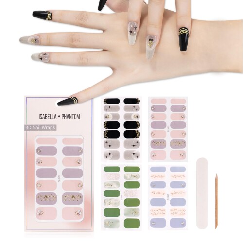 ISABELLA PHANTOM ネイルシール ネイルチップ ジェルネイルシール ジェルネイル ネイル 簡単ネイル 人..