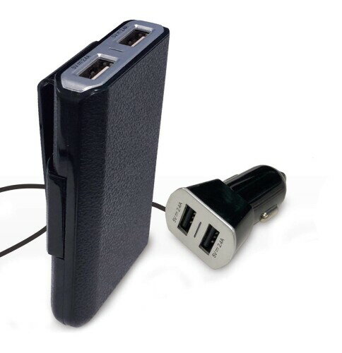 ウイルコム 車用 シガーソケットチャージャー USB充電ソケット+セパレート充電器 合計4USBポート (合計9.6A) REA005