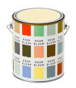ニッペ 水性塗料(室内 壁用 内装 ペンキ) ROOMBLOOM Matte 1kg カラー:hula(クリーム色 オレンジがかったクリーム） 日本製 4580535471989