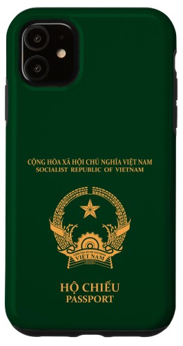 iPhone 11 ベトナム、ベトナム、ベトナムパスポート、ベトナム国旗。 スマホケース