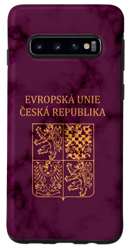 Galaxy S10 チェコ、チェコ、チェコのパスポート、チェコの旗。 スマホケース