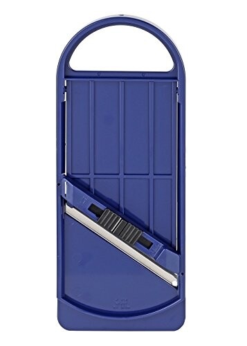 デリッシュキッチン パール金属 スライサー カッター ネイビー 22×幅8.5×高さ2cm 厚み調整スライサー CC-1270