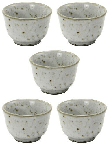 美濃焼 ぐい呑 5個セット 粉引 398-22-41E(5)