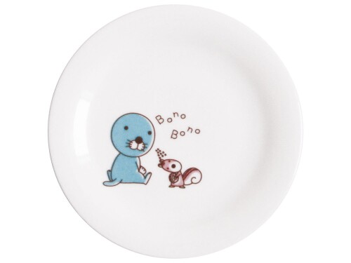 「 ぼのぼの 」 シンプル プレート 皿 直径16.5cm 白 809107