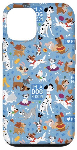 iPhone 15 Pro Disney Dogs I'm a Dog Person ブルー スマホケース