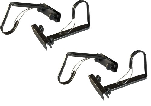 すだれ 外れにくい ハンガー 4個 バネストッパー付き サッシ枠 工具不要 強風対策 フック 金具 黒丸竹..