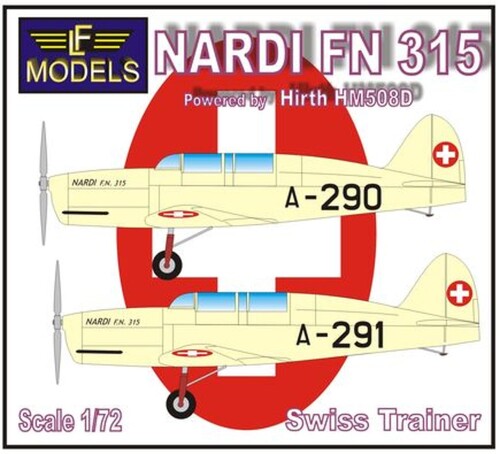 LFモデル 1/72 ナルディ FN.315 練習機ヒルト HM508D エンジン搭載型 レジンキット LFM72101 (飛行機)