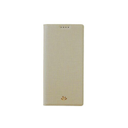 ViLi Asus Zenfone 9 対応 手帳型 マグネット式 薄型 スリム 軽量 シンプル スタンド機能 カード収納 付き ケース ベージュ CASZF9-BFVL-GD