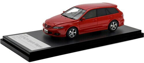 インターアライド Hi Story 1/43 マツダ アテンザ スポーツワゴン 23S (2004) ベロシティレッドマイカ 完成品 HS490RE
