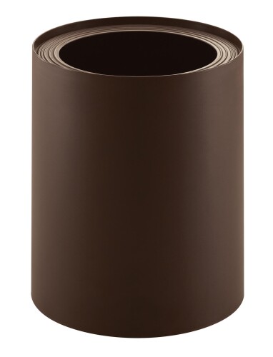 Dustbins - 不動技研 ゴミ箱 リップルダストカン 6リットル ブラウン 袋が見えにくい 直径22.3×高さ26.8cm F-2611