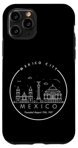 iPhone 11 Pro メキシコシティ スカイライン メキシコのルーツ 記念日 創立ラテン系 スマホケース