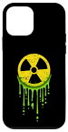 iPhone 12 mini 原子力放射性シンボル 放射線警告 グリーン グースライム スマホケース