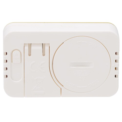 エンペックス 温湿度計 デジタル シュクレ・イルミー 卓上 3.3×5.2cm バックライト 付き イエロー TD-8334